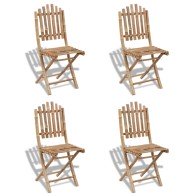 Gartenstühle Bambus 4 Stk.