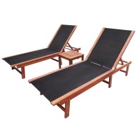 Sun Loungers 2 pcs with...