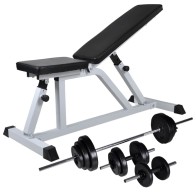Workout Bench with Barbell...