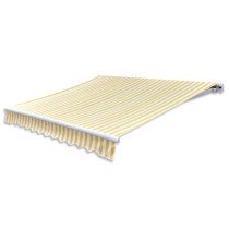 Folding Awning Manual Operated 300 cm Blue/White
