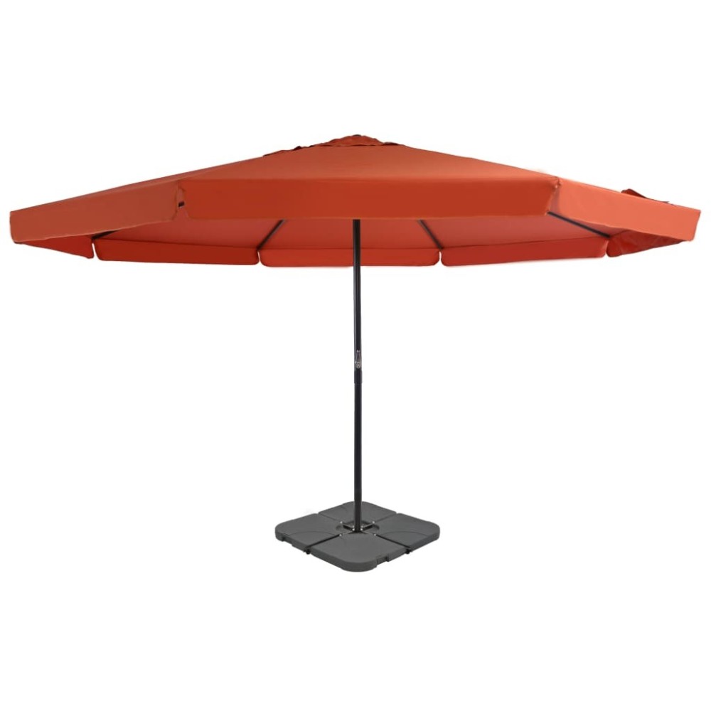 Outdoor Umbrella with Portable Base Taupe