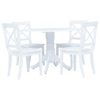 5 Piece Dining Set Solid...