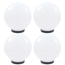 LED Bowl Lamps 2 pcs Spherical 20 cm PMMA