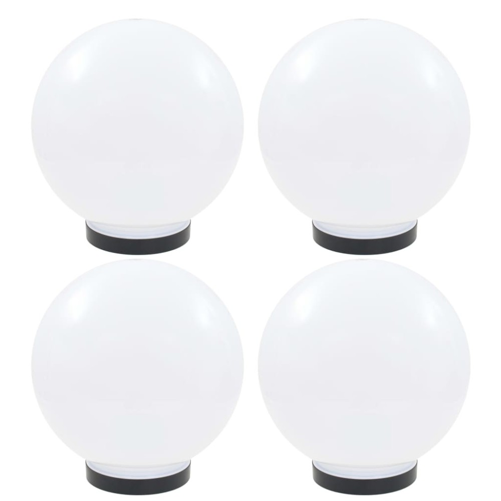 LED Bowl Lamps 2 pcs Spherical 20 cm PMMA