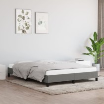 Bed Frame Dark Grey 180x200 cm 6FT Super King Fabric