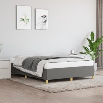 Bed Frame Black 180x200 cm 6FT Super King Fabric