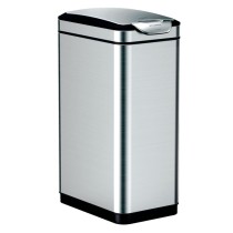 EKO Waste Bin Touch Bar Tina 30 L Matte Silver