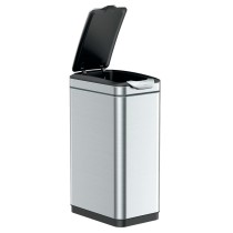 EKO Waste Bin Touch Bar Tina 30 L Matte Silver