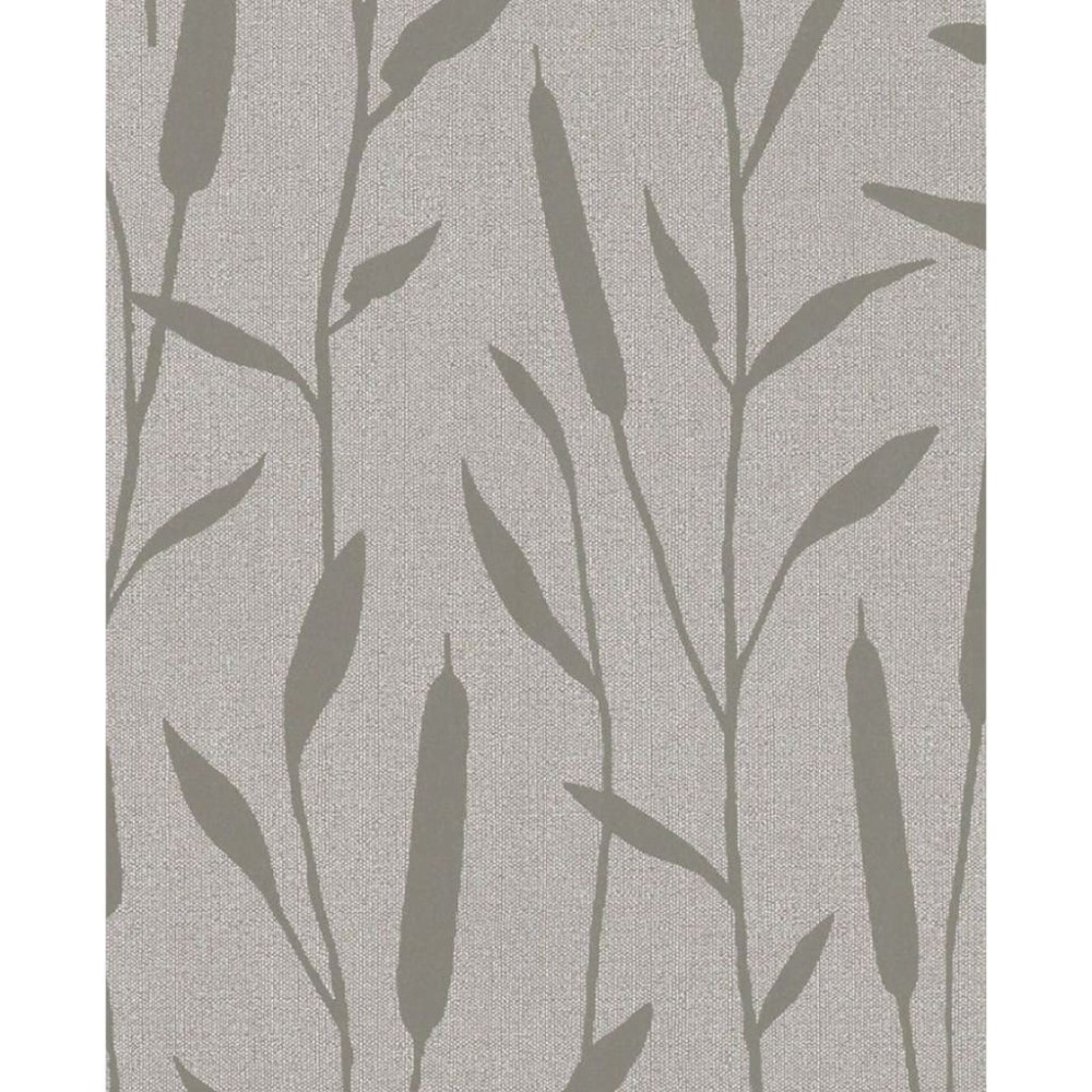 Noordwand Topchic Wallpaper Reed Plumes Metallic White