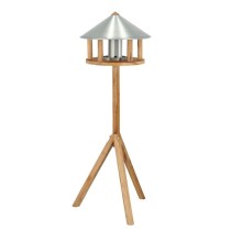 Esschert Design Bird Table with Silo and Round Roof Zinc