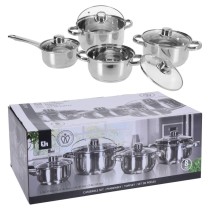 Excellent Houseware 8 Piece Pot Set Stainless Steel