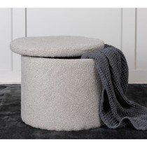 Venture Home Pouffe Dunken 51x51x43 cm Teddy Greige