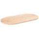 Table Top 100x50x2.5 cm Solid Wood Pine Oval