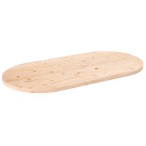 Tischplatte 70x35x2,5 cm Massivholz Kiefer Oval