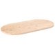 Table Top 100x50x2.5 cm Solid Wood Pine Oval