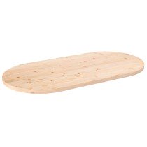 Tischplatte 70x35x2,5 cm Massivholz Kiefer Oval