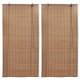 Bamboo Roller Blinds 2 pcs 100 x 160 cm Brown