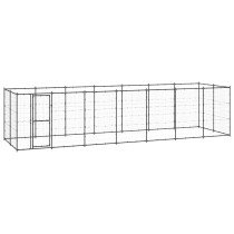 Outdoor Dog Kennel Galvanised Steel 21.78 m