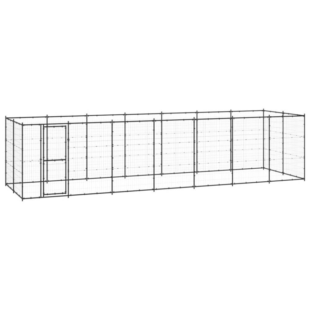 Outdoor Dog Kennel Galvanised Steel 21.78 m