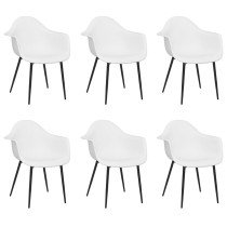 Dining Chairs 4 pcs Grey PP