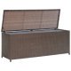Garten-Auflagenbox Schwarz 120x50x60 cm Poly Rattan