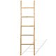 Towel Ladder with 5 Rungs Bamboo 150 cm