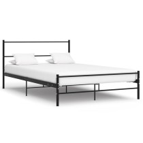 Bed Frame Grey Metal 90x200 cm