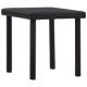 Garden Tea Table Black 40x40x40 cm Poly Rattan