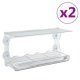 Window Bird Feeders 2 pcs Acrylic 30x12x15 cm