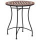 Mosaic Bistro Table Grey 61cm Ceramic