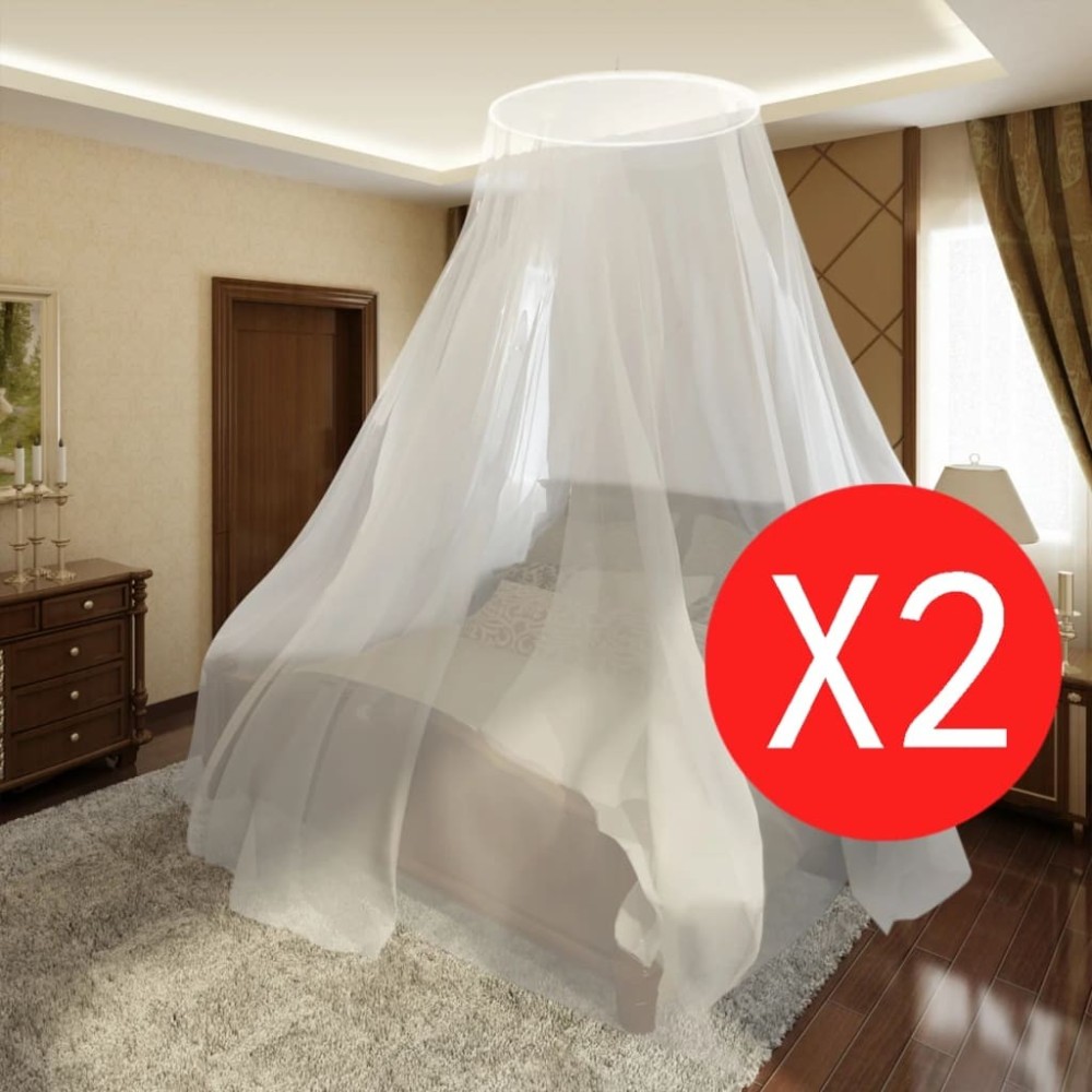 Mosquito Net 2 pcs Round 56x325x230 cm