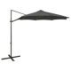Cantilever Umbrella with Pole and LED Lights Sand 300 cm