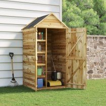 Garden Tool Shed with Door...
