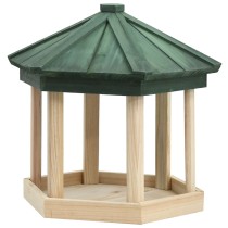 Vogelfutterhaus Achteck Tanne Massivholz 33x30 cm