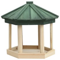 Vogelfutterhaus Achteck Tanne Massivholz 33x30 cm