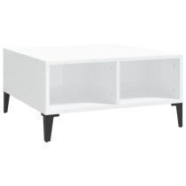 Couchtisch Hochglanz-Grau 60x60x30 cm Holzwerkstoff