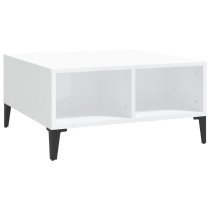 Coffee Table High Gloss Grey 60x60x30 cm Engineered Wood