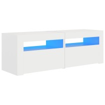 TV-Schrank mit LED-Leuchten Sonoma-Eiche 120x35x40 cm