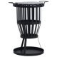 Garden Fire Pit Basket with BBQ Grill Steel 47.5 cm
