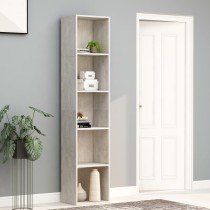 2-Tier Book Cabinet Sonoma Oak 40x30x76.5 cm Engineered Wood