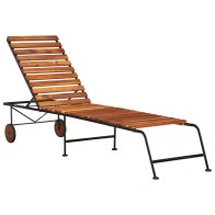 Sun Lounger with Steel Legs...