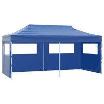 Professional Folding Party Tent with 4 Sidewalls 3x6 m Steel White