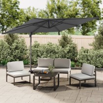 Cantilever Umbrella with Aluminium Pole Anthracite 300x300 cm