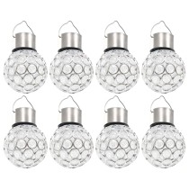 Hanging Solar Lamps 8 pcs LED Lights RGB