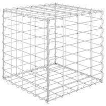 Würfel-Gabionen-Hochbeet Stahldraht 50x50x50 cm