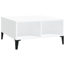 Coffee Table High Gloss Grey 60x60x30 cm Engineered Wood