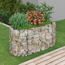 Gabion Raised Bed Galvanised Iron 600x100x100 cm