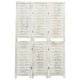 6-Panel Room Divider Antique White 215x166 cm Solid Wood