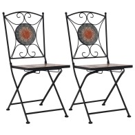 Mosaic Bistro Chairs 2 pcs...