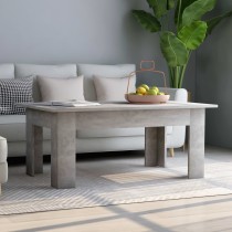 Coffee Table High Gloss Grey 100x60x42 cm Engineered Wood